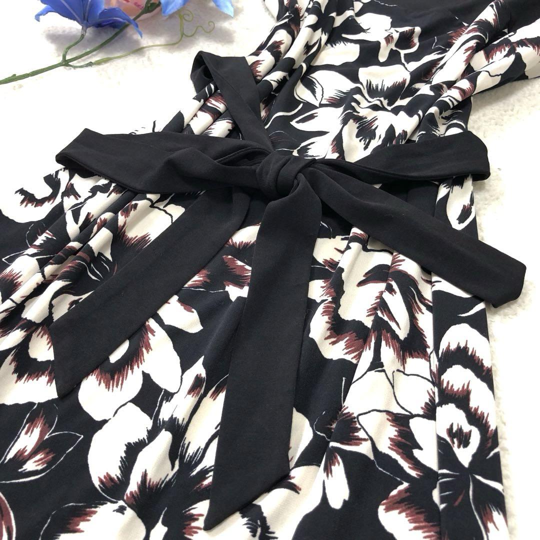 ほぼ未使用　ローラアシュレイ　ロングワンピース　ボタニカル✨　さらさら伸縮素材✨ ほぼ未使用 ローラアシュレイ ロングワンピース ボタニカル
