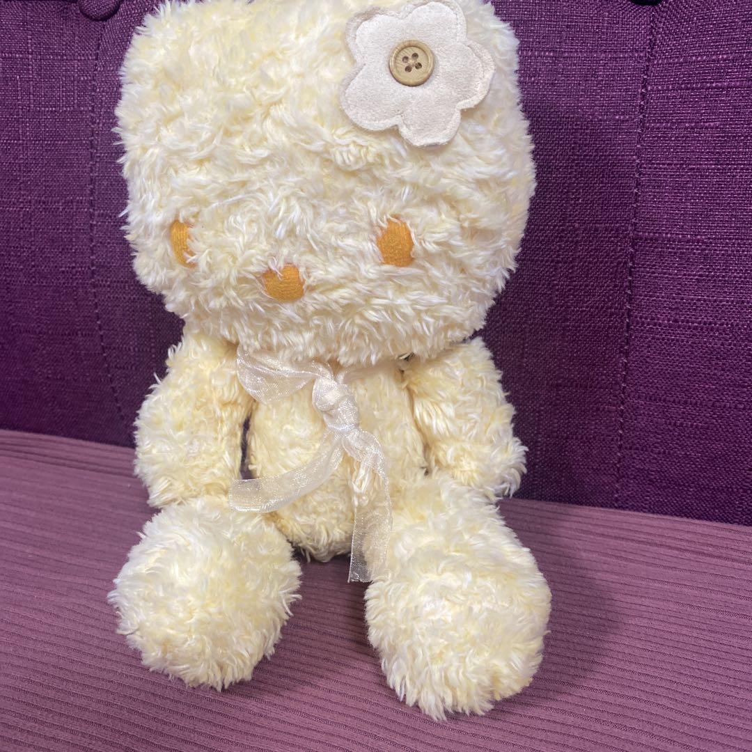 サンリオ　キティ　ぬいぐるみ　希少　レトロ　黄色　QUESTINA 匿名発送