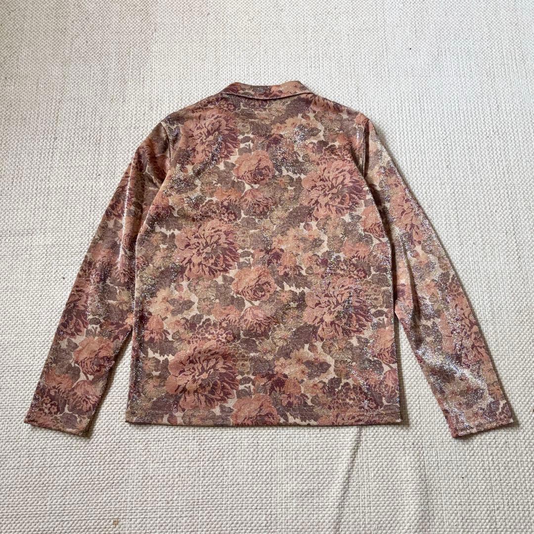 90s KATHARINE HAMNETT LONDON 花柄 ラメ糸