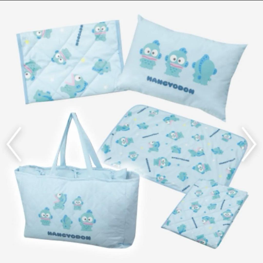 65%OFF【送料無料】 ハンギョドン サンリオ 寝具セット ブルー ピローパッド 布団・毛布