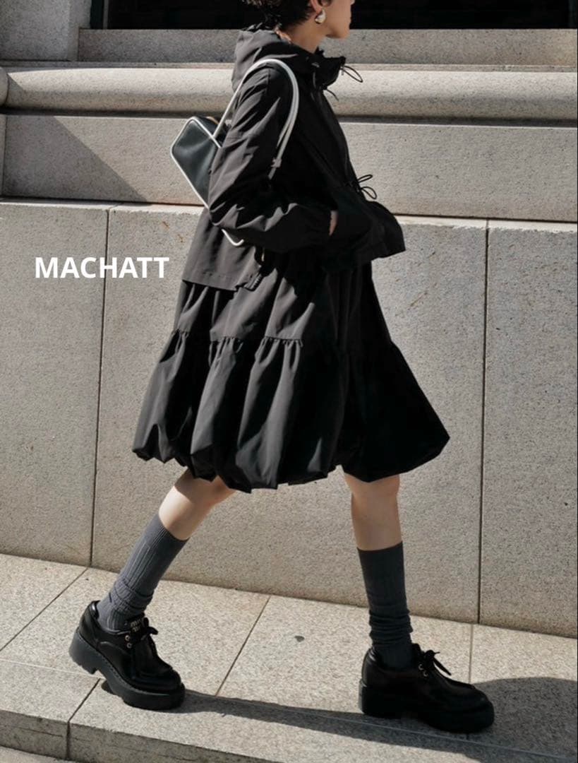 MACHATT マチャット ハーフジップバルーンドレス SIZE machatt