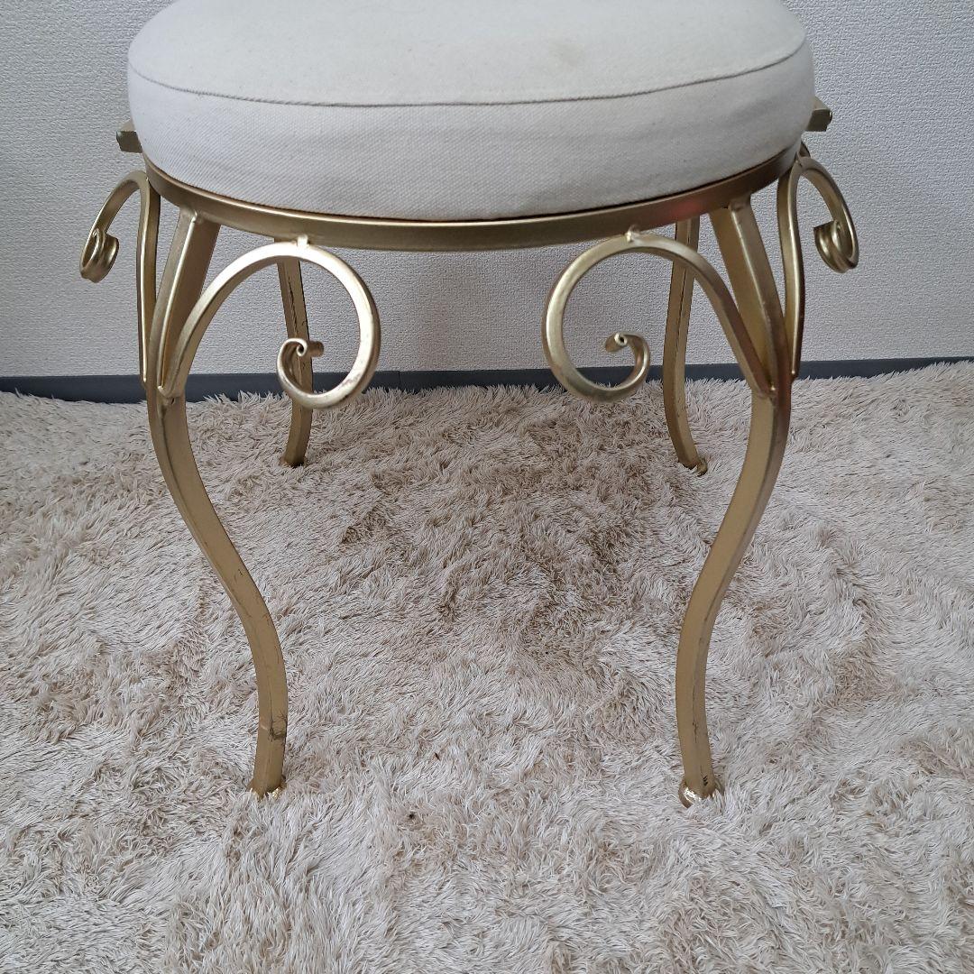 ♡A&B Home 折り畳み式アイアン Gold ダイニングChair♡　【C】