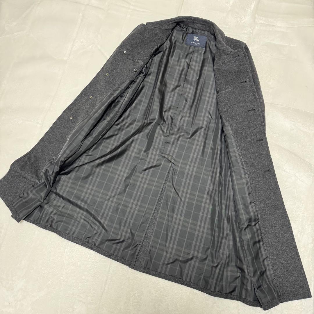 ✨極美品✨　BURBERRY チェスターコート カシミヤ 100% メンズ 黒
