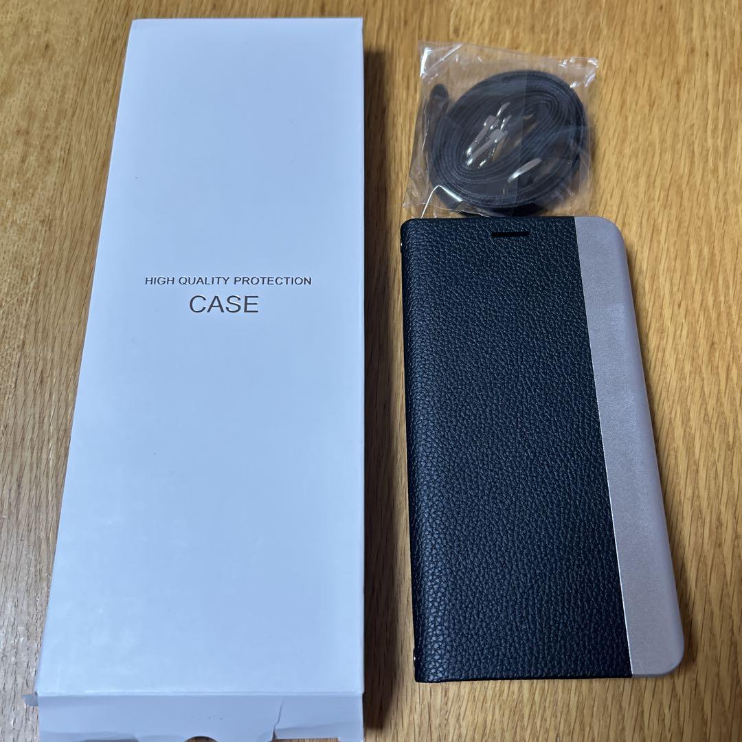 Pixel 8 手帳型スマホケース ブラック グレー　Android