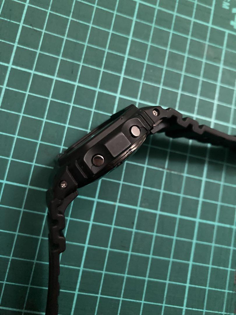 極美品 G-SHOCK GW-5000 電波ソーラー ブラック液晶 スクウェア