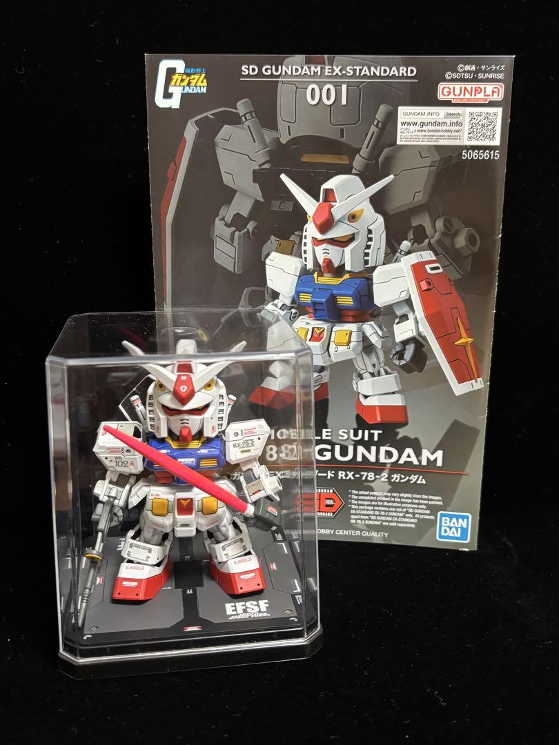 ガンプラ　SDガンダムEXスタンダード　筆塗り　全塗装　完成品　台座付き
