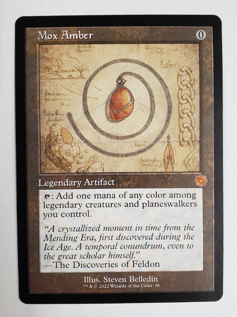 MTG モックス・アンバー 設計図 英語版 MTG モックス・アンバー 設計図 英語版 Mox Amber (#098) (Retro