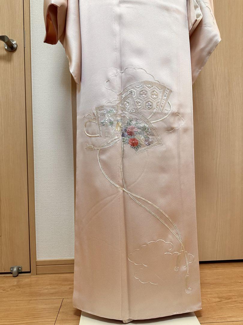 未使用.躾糸◆訪問着◆トールサイズ◆身丈167.5 裄67◆刺繍◆七五三.卒業式