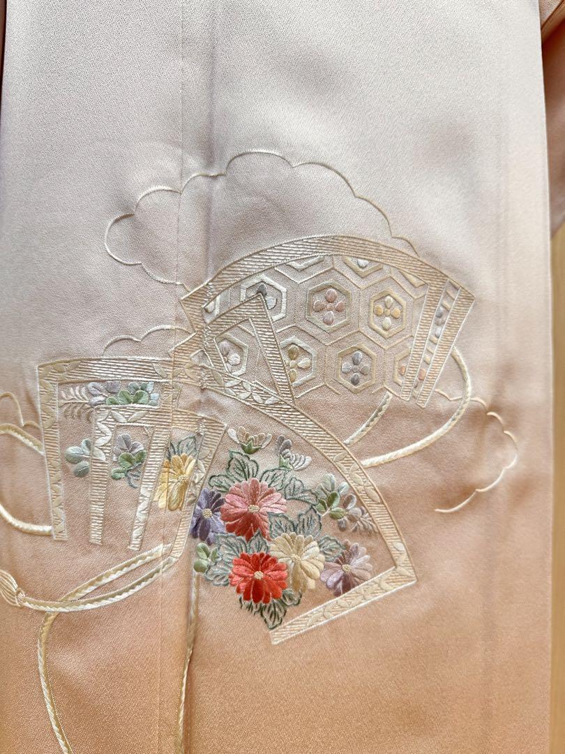 未使用.躾糸◆訪問着◆トールサイズ◆身丈167.5 裄67◆刺繍◆七五三.卒業式