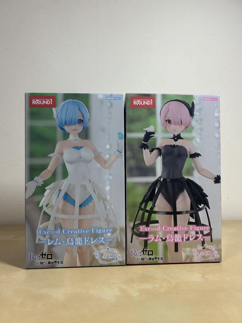 Re：ゼロから始める異世界生活 レム/ラム　ラウンドワン限定　4種セット backend=imagemagick;version=1;