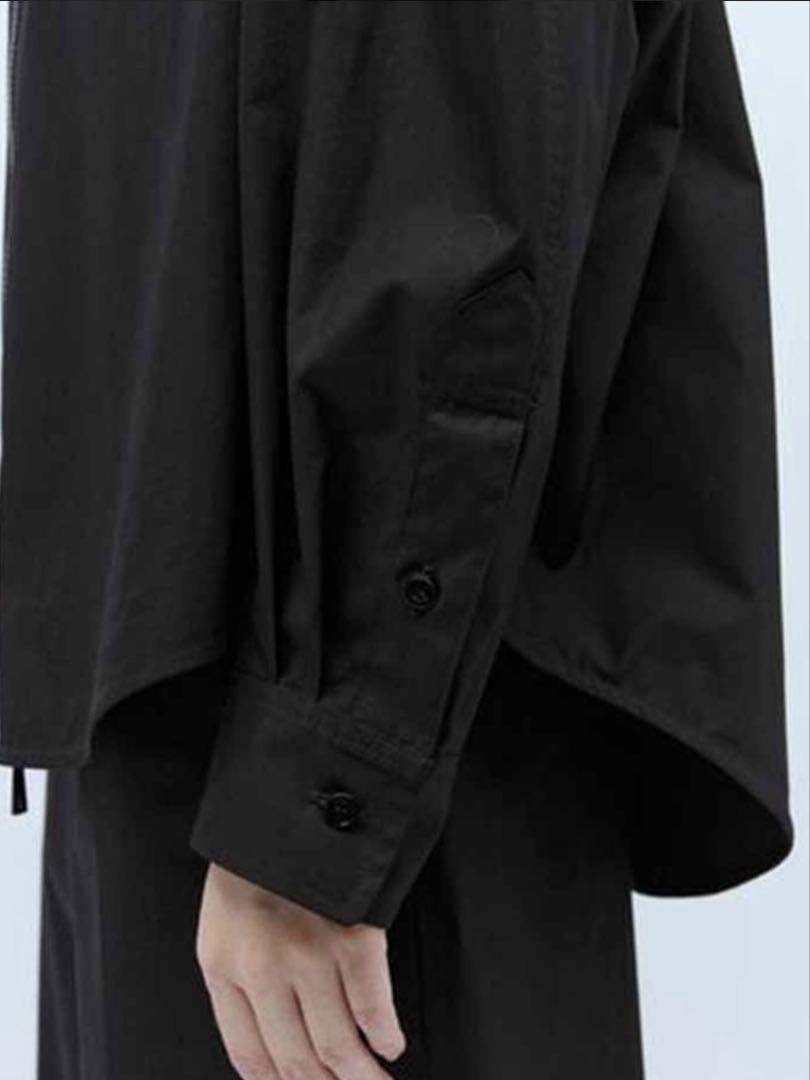 新品】Moncler 黒シャツ オーバーサイズ サイズ40