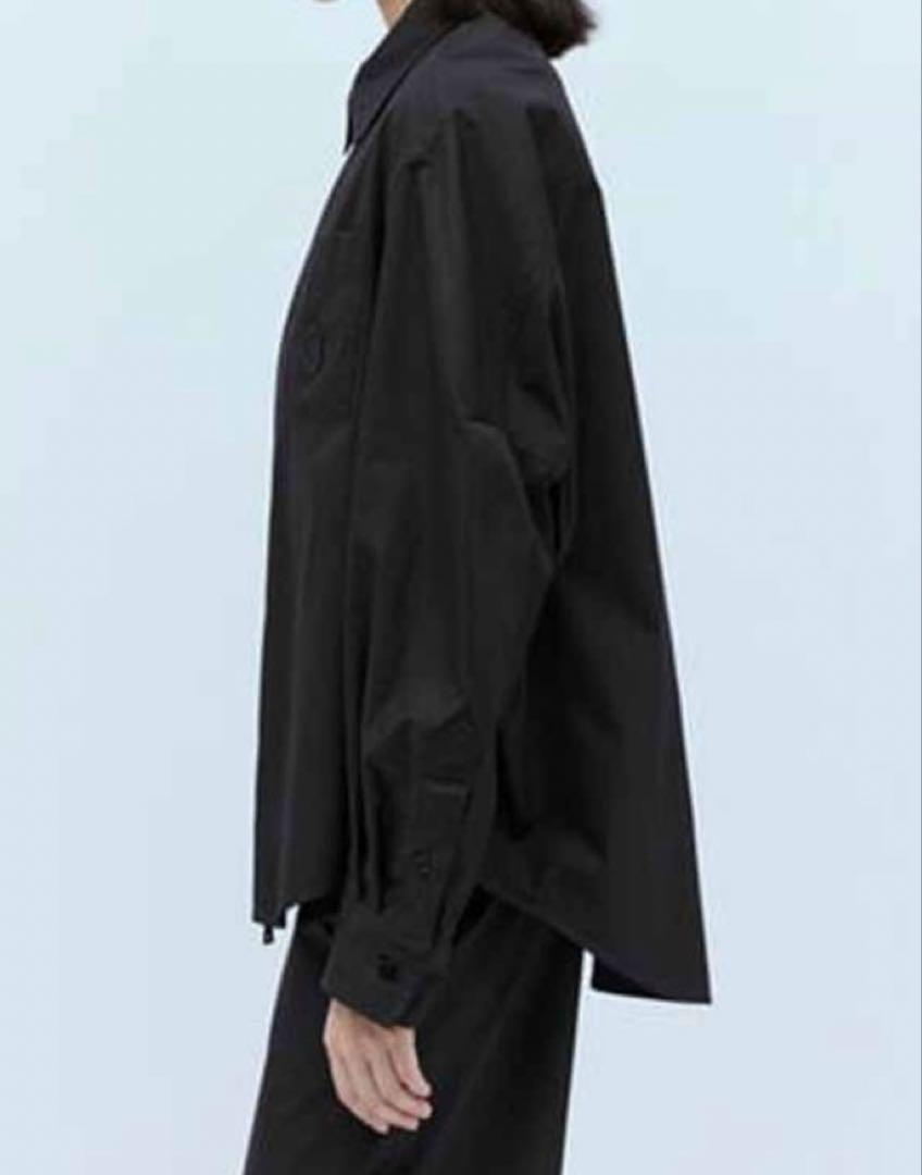 新品】Moncler 黒シャツ オーバーサイズ サイズ40