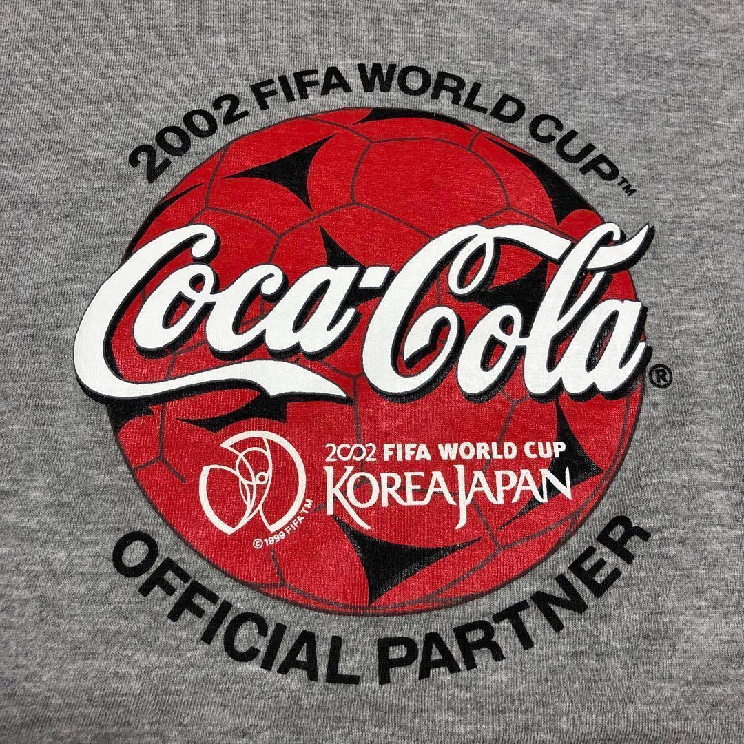 コカコーラ 1999年製 日韓ワールドカップ オフィシャルTシャツ グレー L