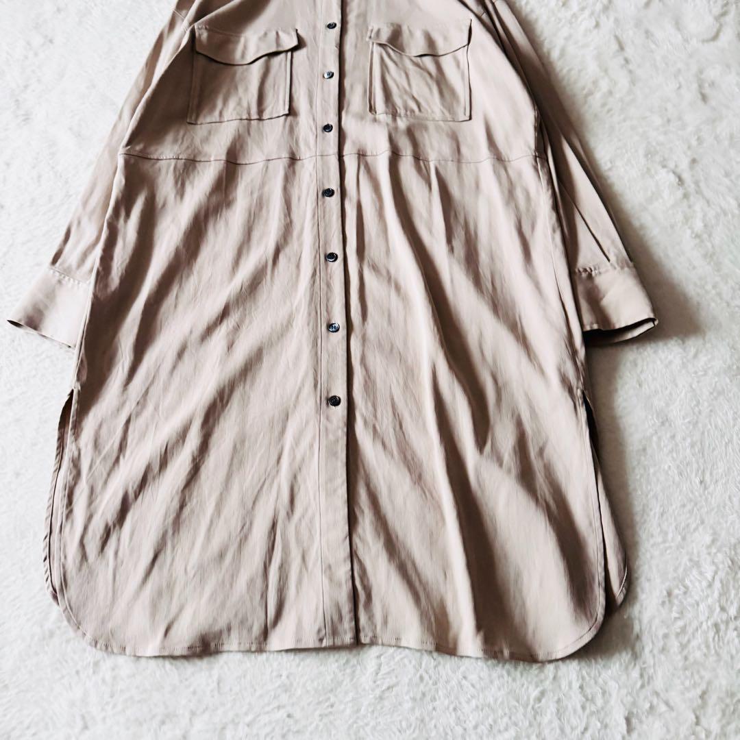 theory luxe✨BARENA LIFESTYLE シルク ワンピース 美品】 セオリーリュクス シルク チュニックシャツ ワンピース