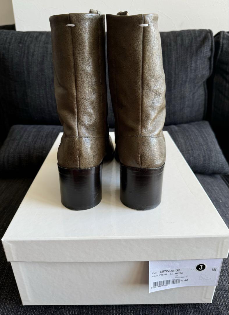 Maison Margiela キャメルレザー タビブーツ 6cm