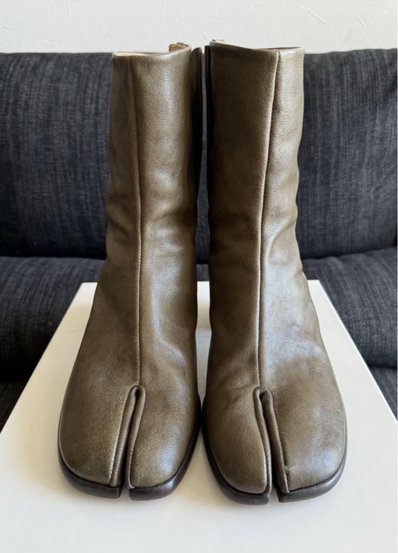 Maison Margiela キャメルレザー タビブーツ 6cm