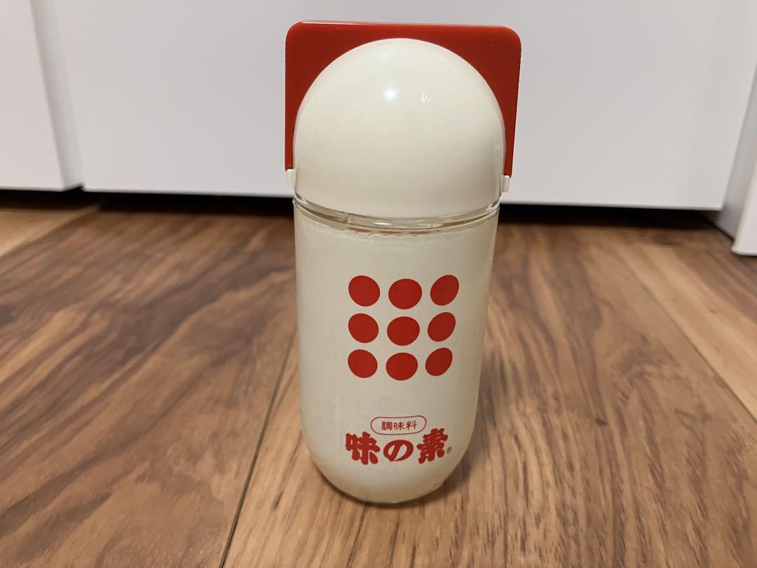 味の素ケース昭和レトロビン調味料入れ 70g 白/赤