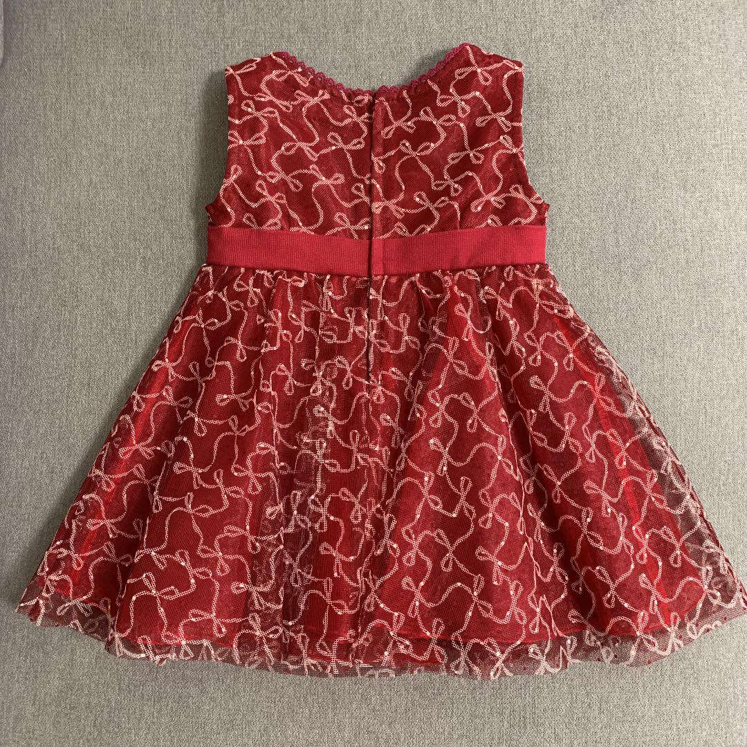 ⭐︎NAJINさま専用⭐︎【美品】メゾピアノ　リボンチュールノースリーブワンピース