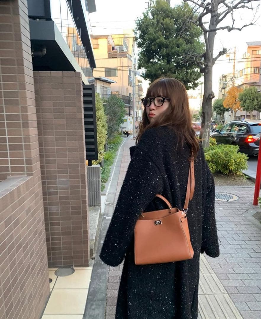 miies miim ラメロングコート