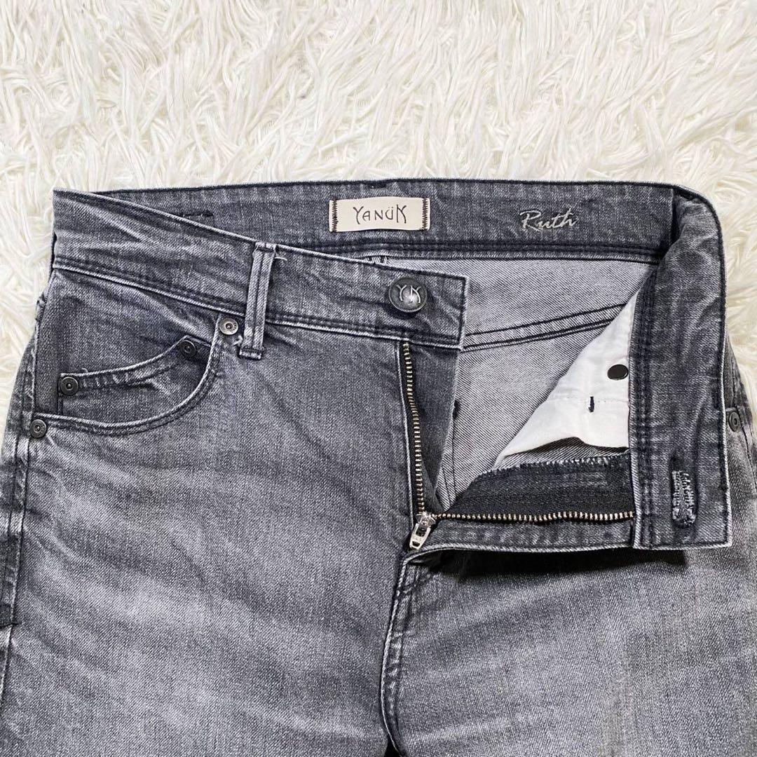 986【極美品】YANUK ヤヌーク 57101069 デニム パンツ 黒 24