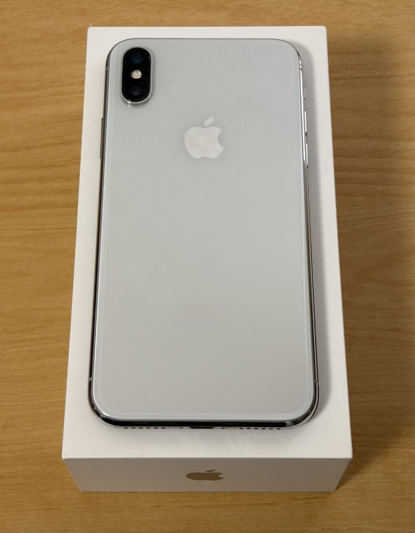 iPhoneX 64GB シルバー SIMフリー 状態良Apple