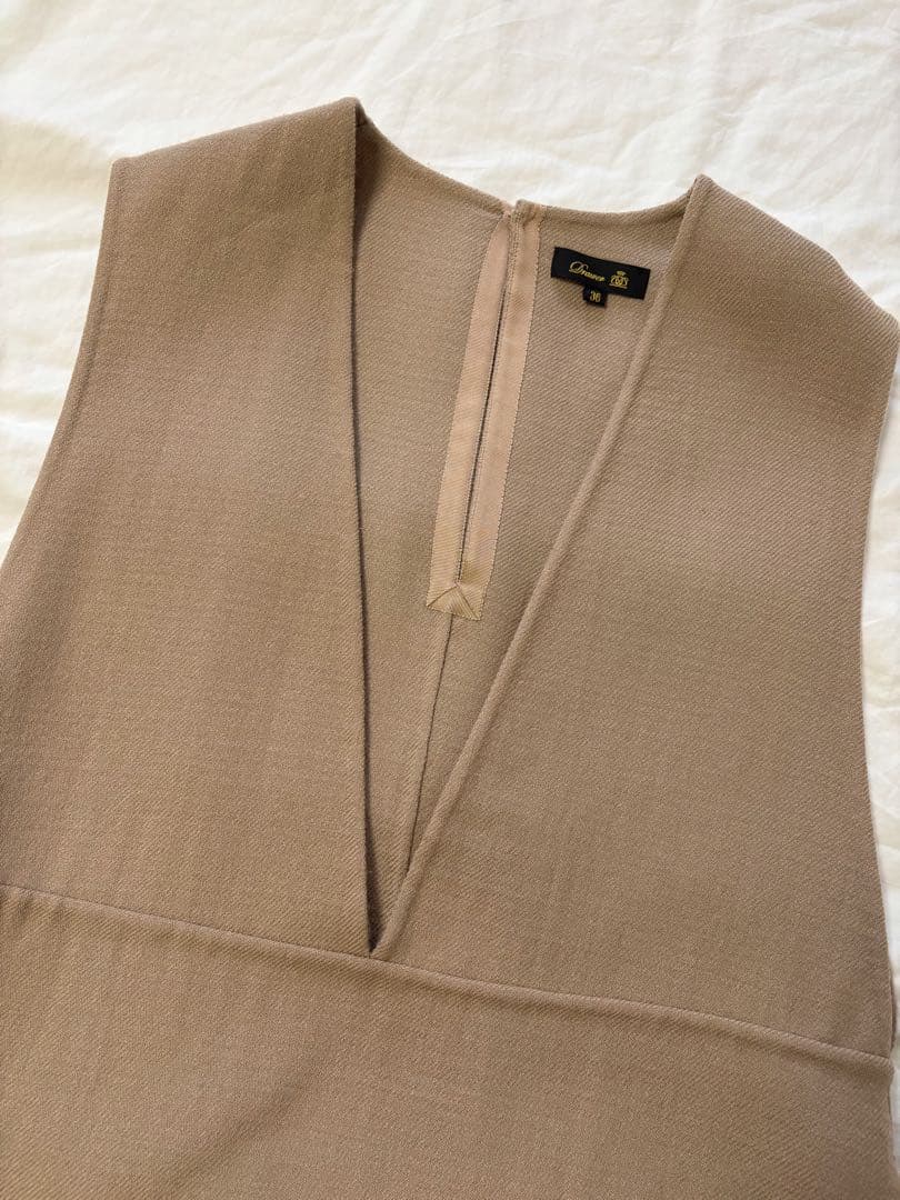 ウールケヌキノースリーブワンピースS