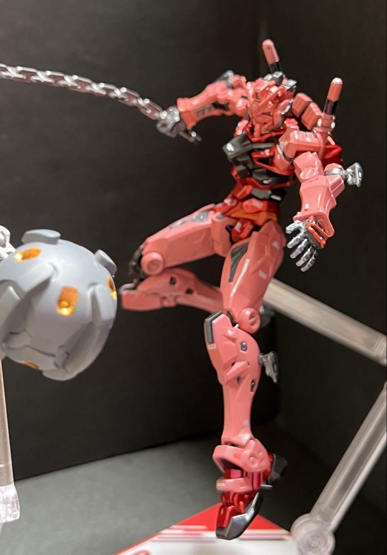 2機セット HG 赤いガンダム(ビット6基)白いガンダム全塗装 完成