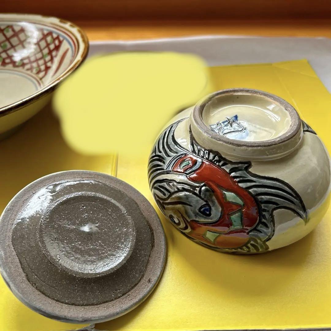 やちむん壺屋焼　国場陶芸　深大皿　平皿　タラフ３個セット＋リクエスト４セット