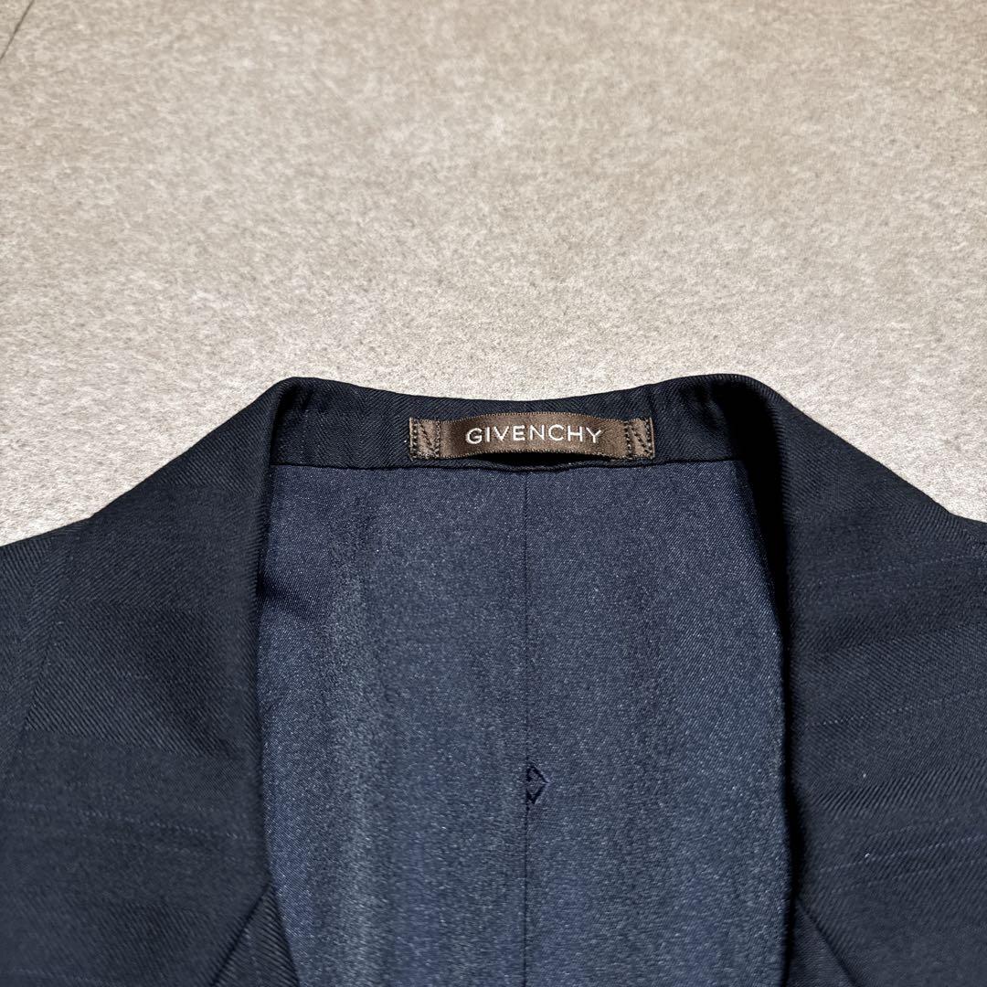 Givenchy テーラードジャケット　スーツ　ストライプ　ダークネイビー