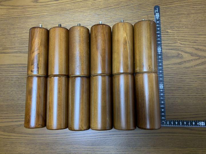 3段階高さ調整 脚付きすのこベッド 丸脚のみ12本