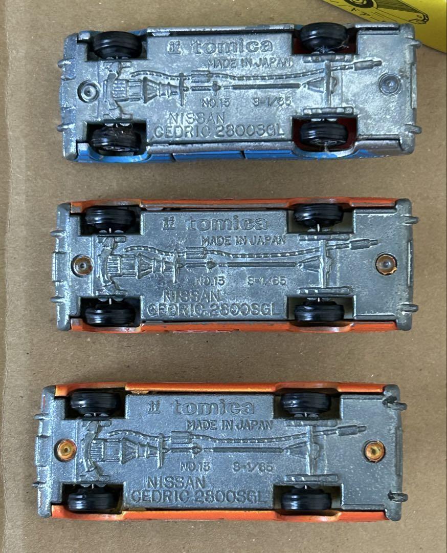 トミカ ニッサン セドリック 2800SGL タクシー 3台