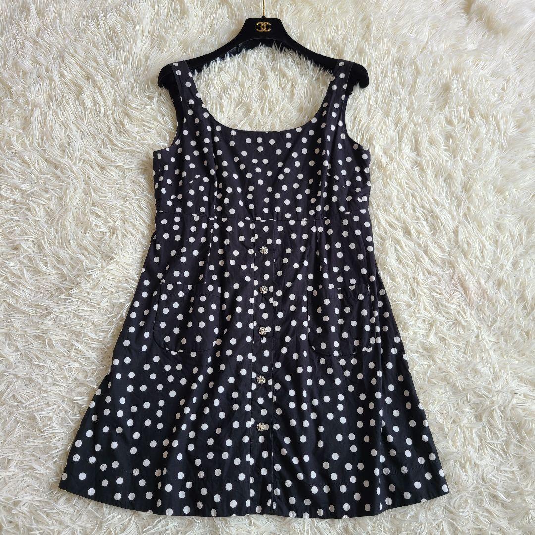 美品 L ドルチェアンドガッバーナ ミニ ワンピース ビジュー ドット