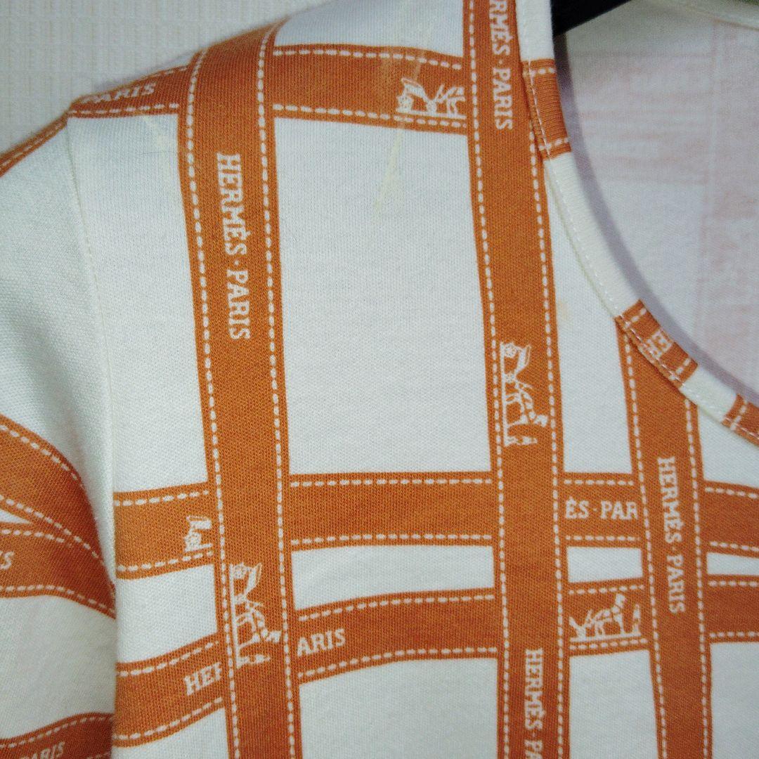 ✿HERMESマルジェラ期 ボルデュックリボン柄 カットソー良品