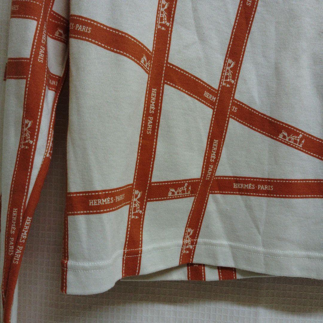 ✿HERMESマルジェラ期 ボルデュックリボン柄 カットソー良品