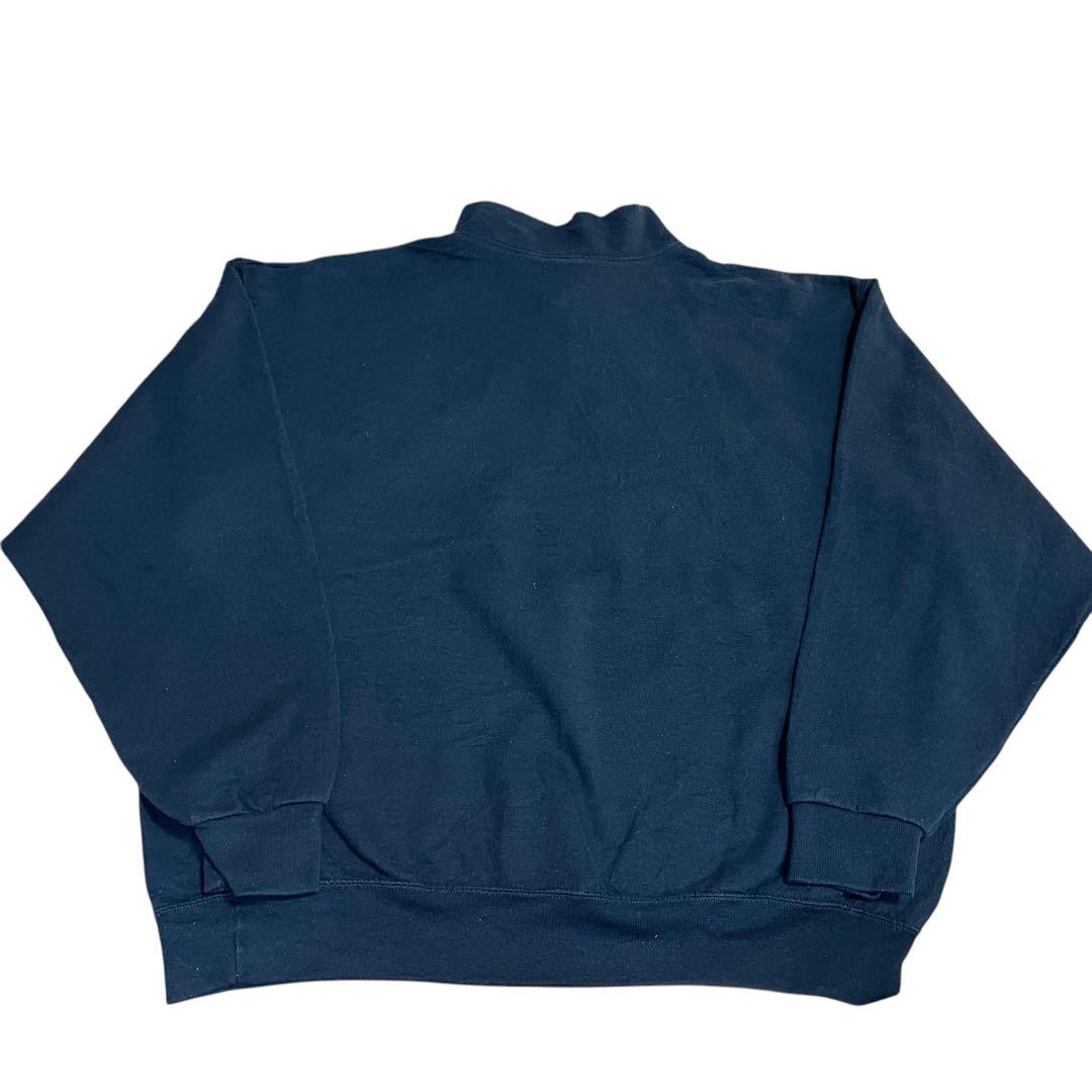 Jerzees NuBlend XL 黒 ハーフジップスウェット