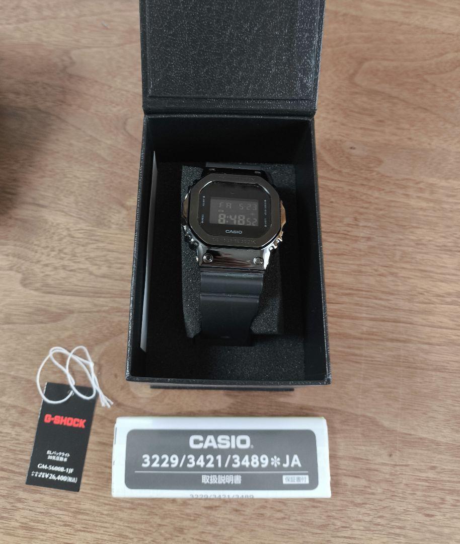 G-SHOCK GM-5600B-1JF デジタル 腕時計　箱　説明書　保証書