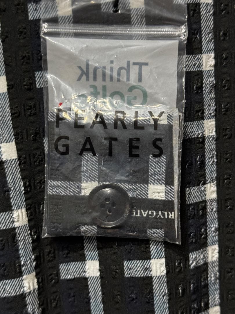 パーリーゲイツ メンズ ギンガムチェックロングパンツ サイズ4 2025 春夏 パーリーゲイツ メンズ ギンガムチェックロングパンツ サイズ4 2025 春夏