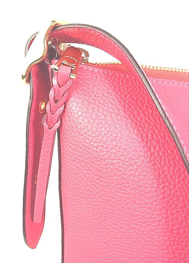 正規品 極美COACH コーチ シグネチャー ショルダーバック ピンク