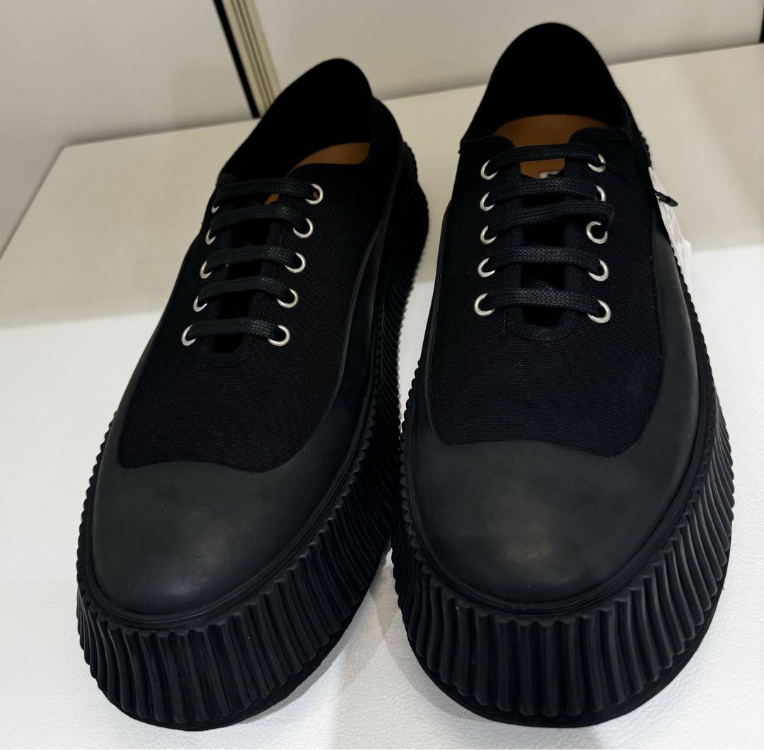 JIL SANDER - JIL SANDER ジルサンダー スニーカー 25.5cm 黒