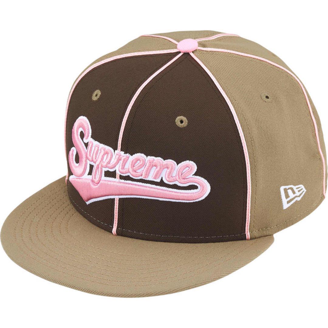 帽子 7 1/4 Supreme Piping Script Logo New Era