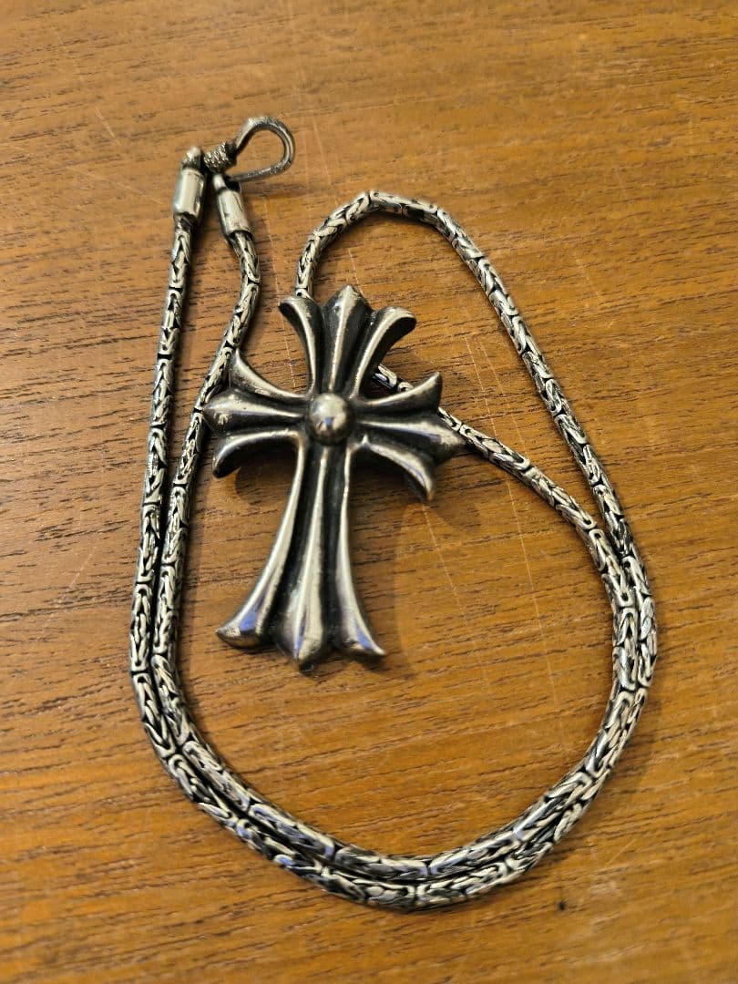 シルバー925 クロス型ペンダント ネックレス