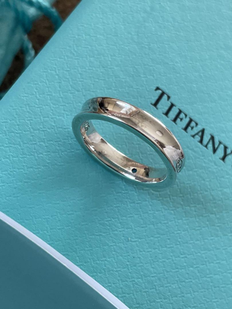 ◆感謝価格◆Tiffany&Co.◆モンタナサファイア2P◆ナローリング◆
