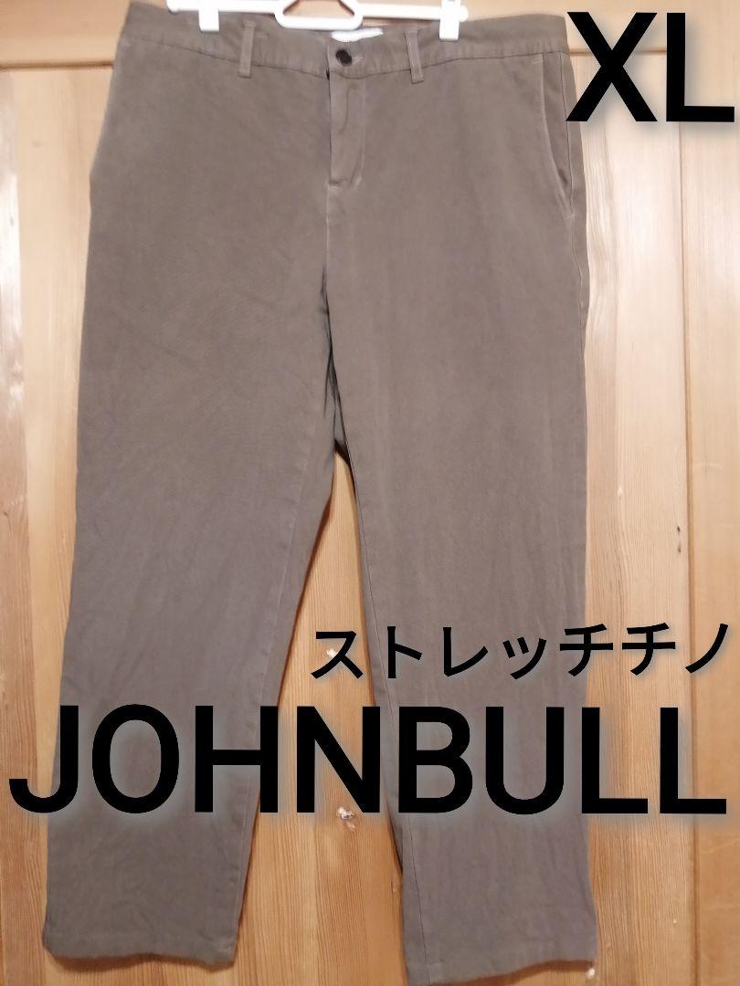 美品　JOHNBULL　XLサイズ　ストレッチトラウザー　カーキ