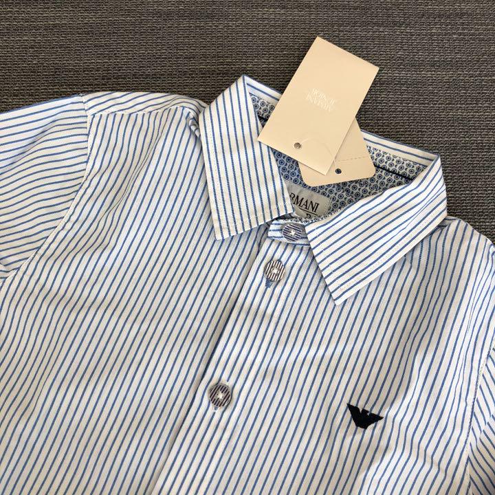 大幅値下げランキング 新品 タグ付き アルマーニジュニア ストライプ