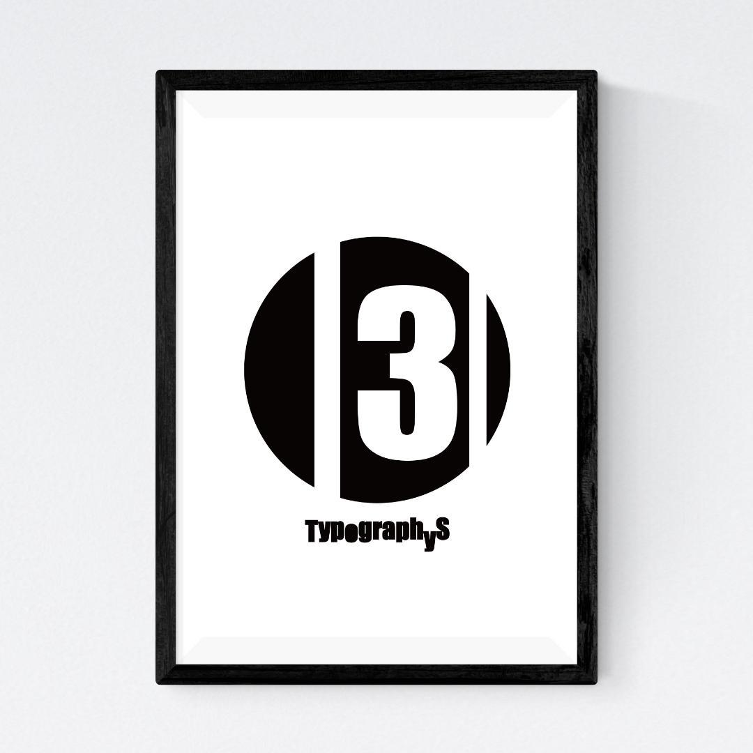 A2】TYPOGRAPHYSアートポスター（大型A2サイズ）#68959