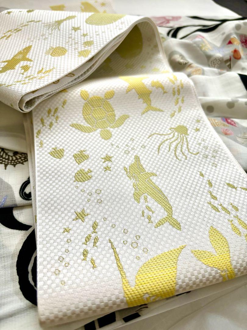 メイです✳︎ 正絹博多織半幅帯 未使用品
