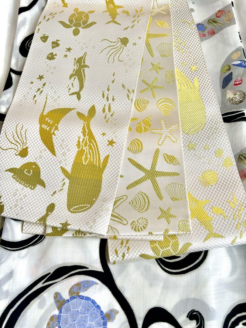 メイです✳︎ 正絹博多織半幅帯 未使用品