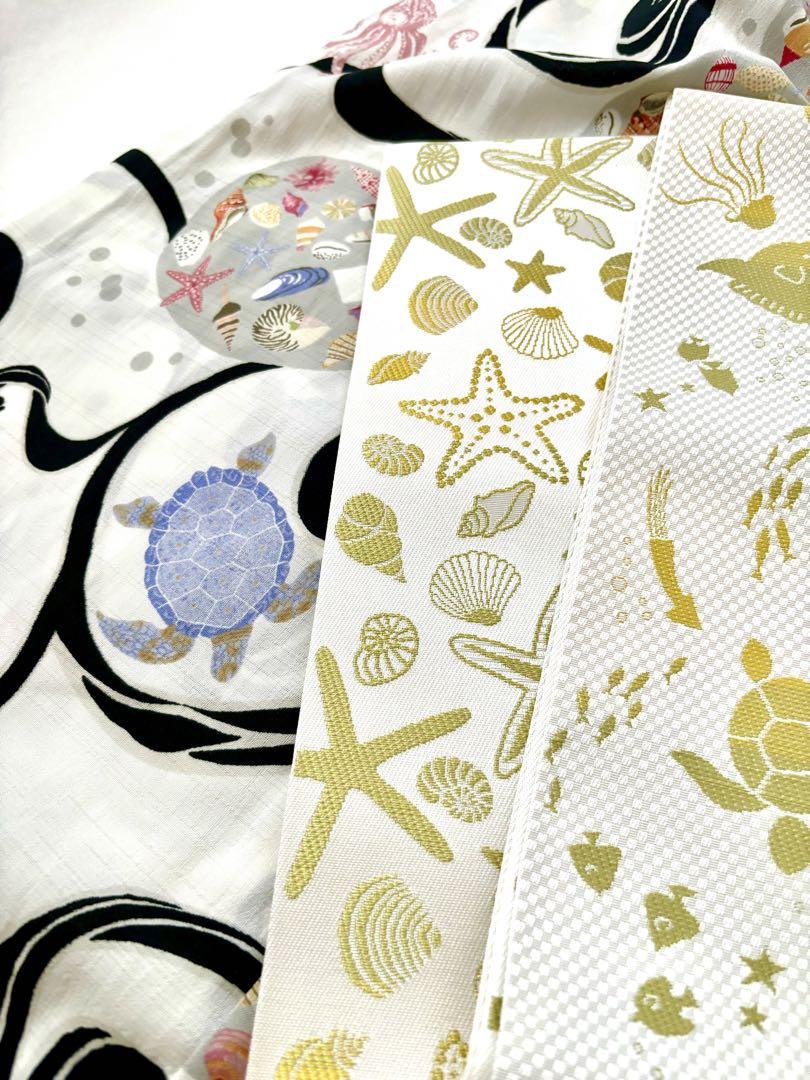 メイです✳︎ 正絹博多織半幅帯 未使用品