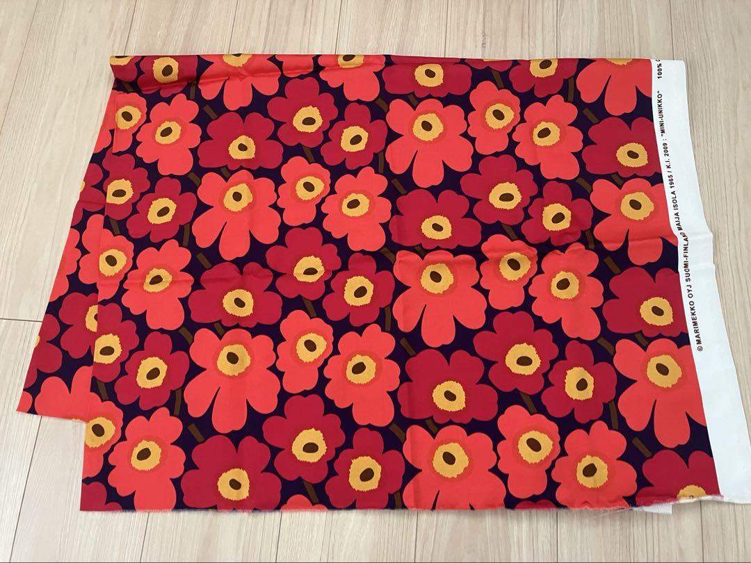マリメッコ Unikko ウニッコ 生地 1m×幅140cm 正規品 希少色