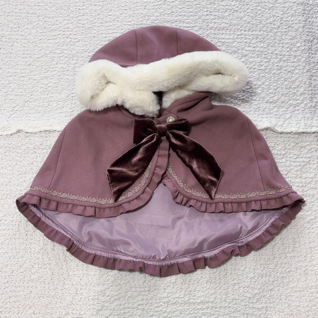 【未使用タグ付き】アクシーズファム カワイイ ケープ ロングコート ポンチョ M 【未使用タグ付き】アクシーズファム カワイイ ケープ ロングコート ポンチョ M